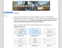 Tablet Screenshot of pensacolatrails.com